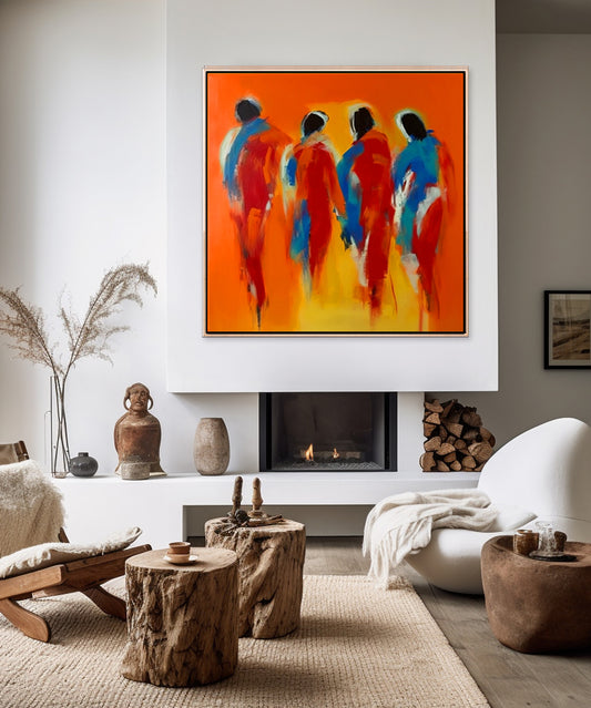 999 Ekspressive Figurer - Orange