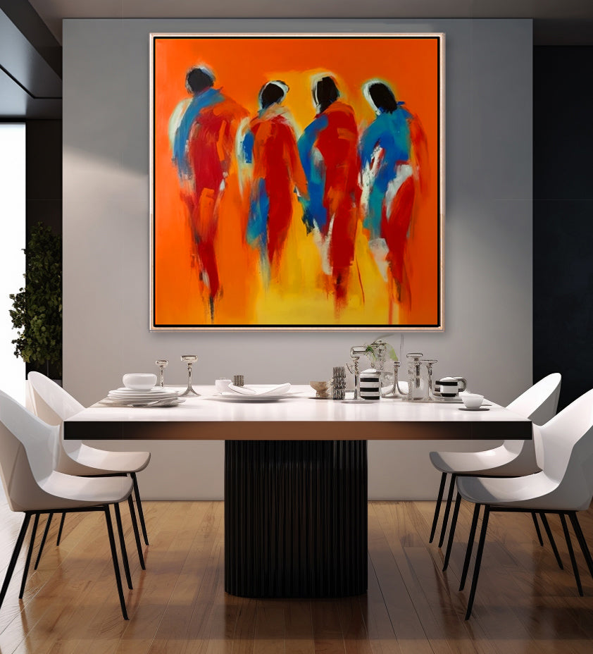 999 Ekspressive Figurer - Orange