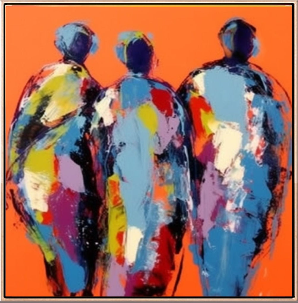 166  Kreative Figurer - Farverig Trio