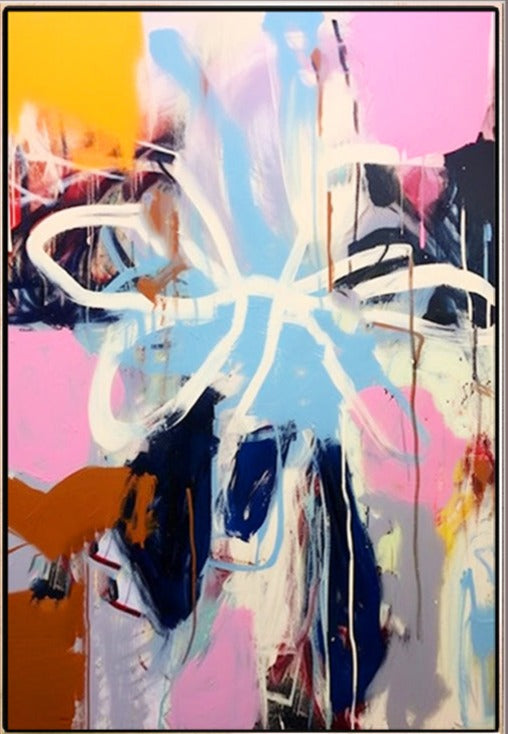 330 Farverigt Abstrakt Maleri