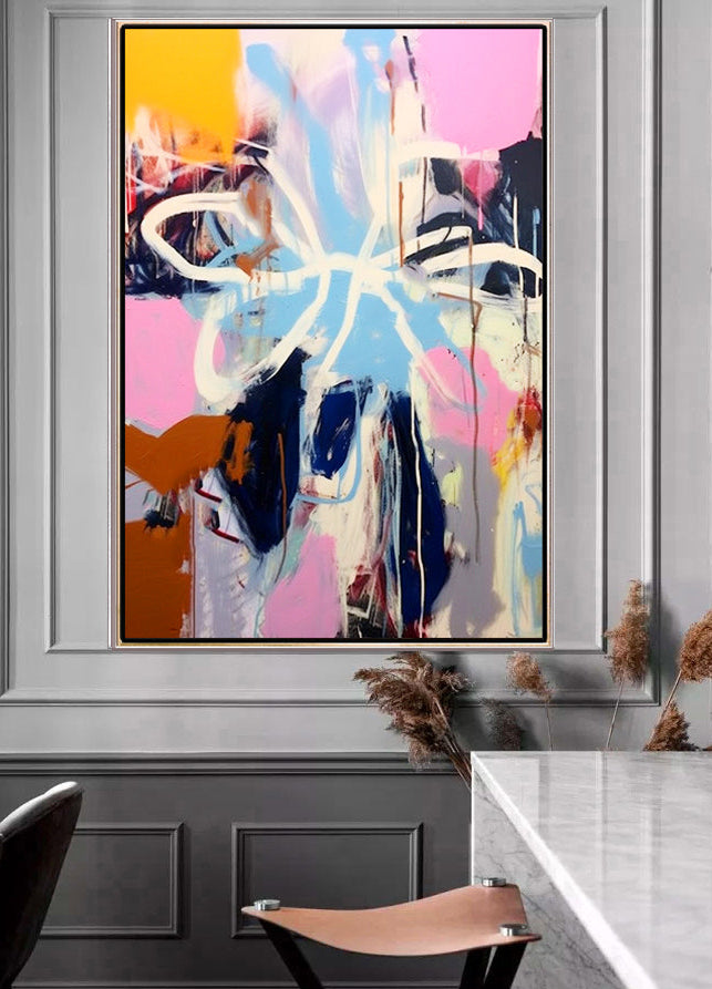 330 Farverigt Abstrakt Maleri