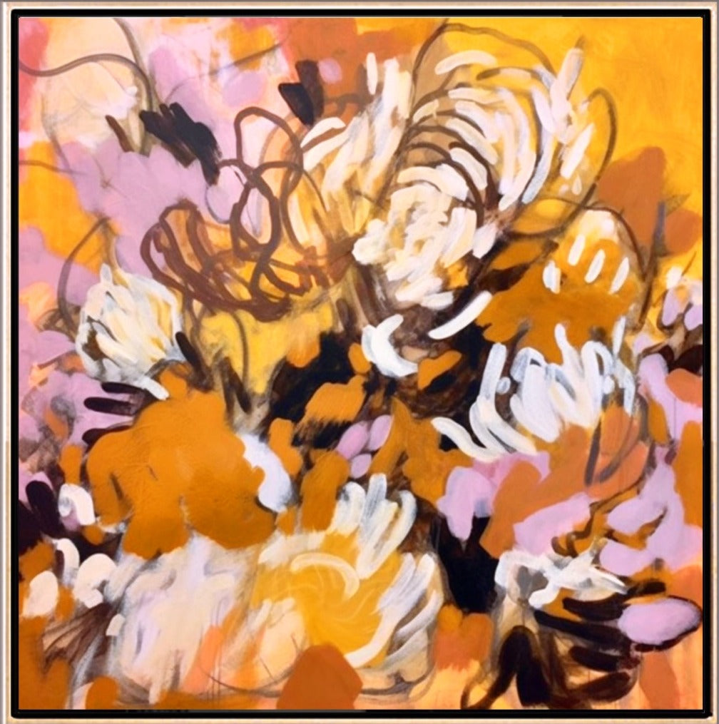 324 Abstrakt maleri - Floral