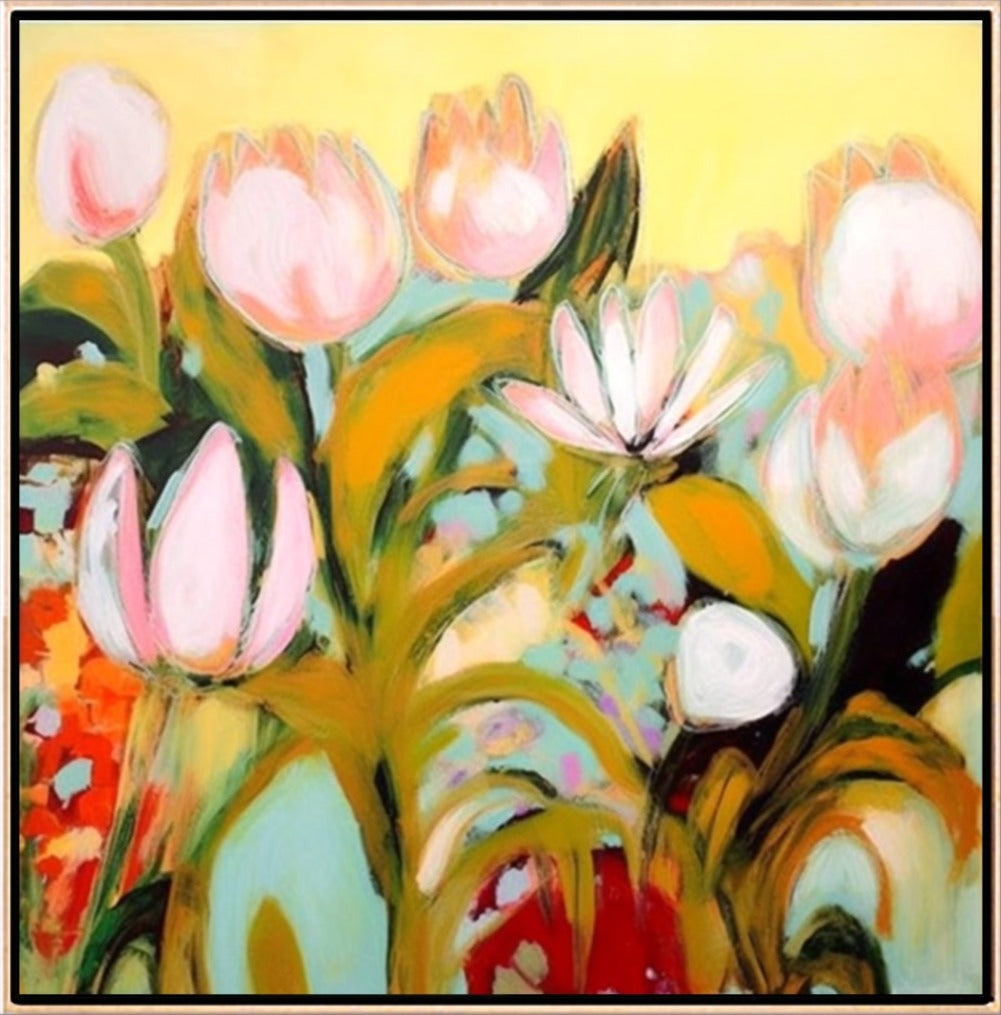 322 Abstrakt maleri - Blomstrer