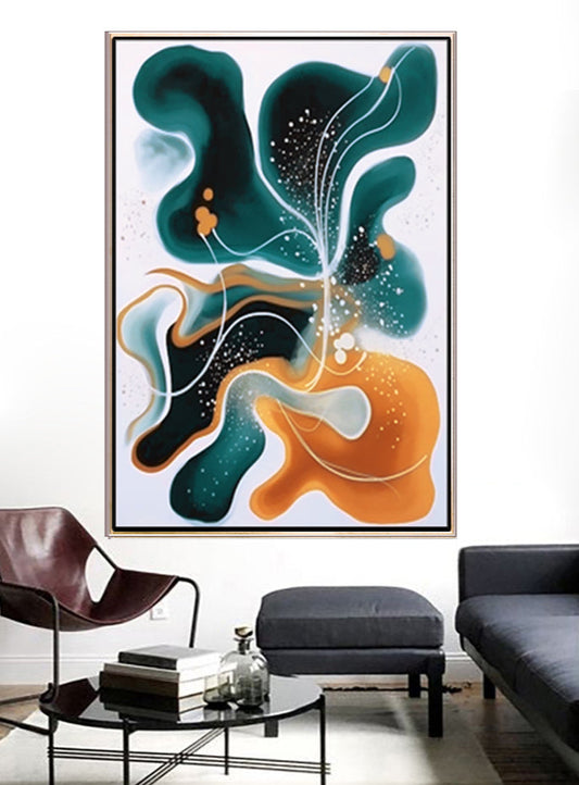 316 Maleri - Abstrakte Dynamiske Former