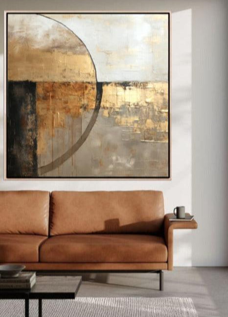 315 Maleri med guld - Abstrakt