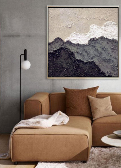 19 Abstrakt Maleri med 3D Tekstur