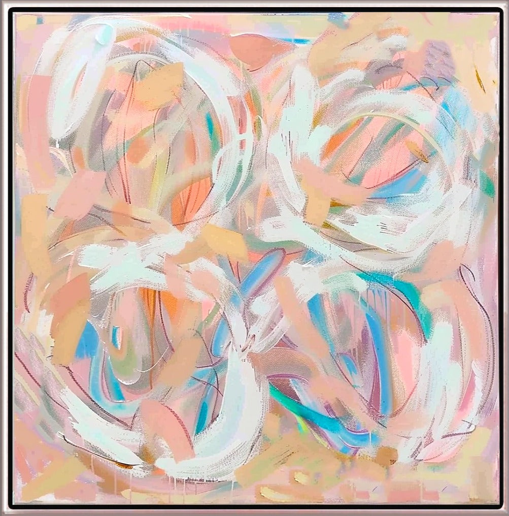 177 Fersken Farver - Abstrakt