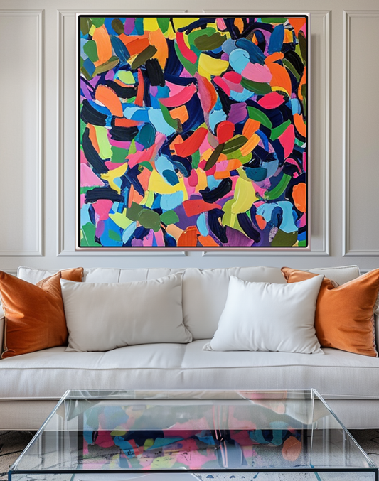 256 Maleri - Farvemønster