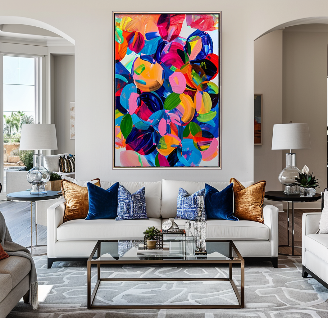 172 Maleri - Farverigt