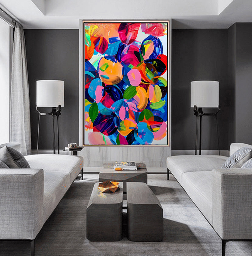 172 Maleri - Farverigt