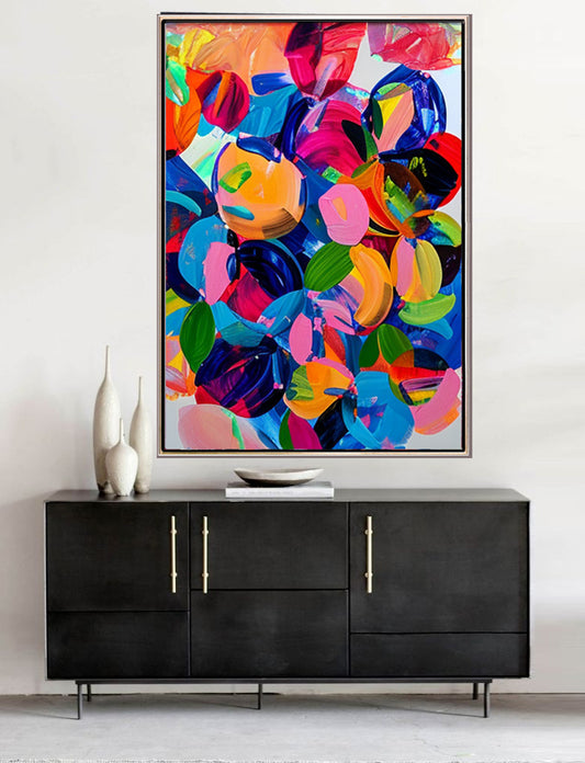 172 Maleri - Farverigt