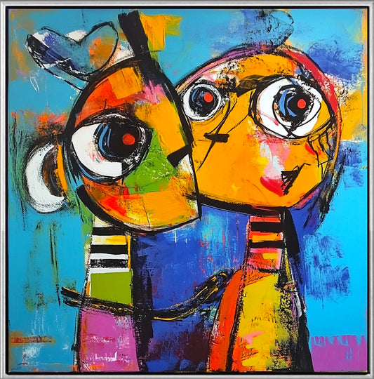 338 Abstrakt maleri - Kys