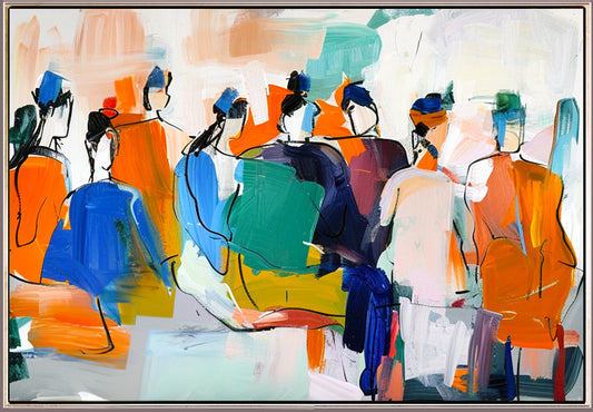 348 Maleri - taler sammen