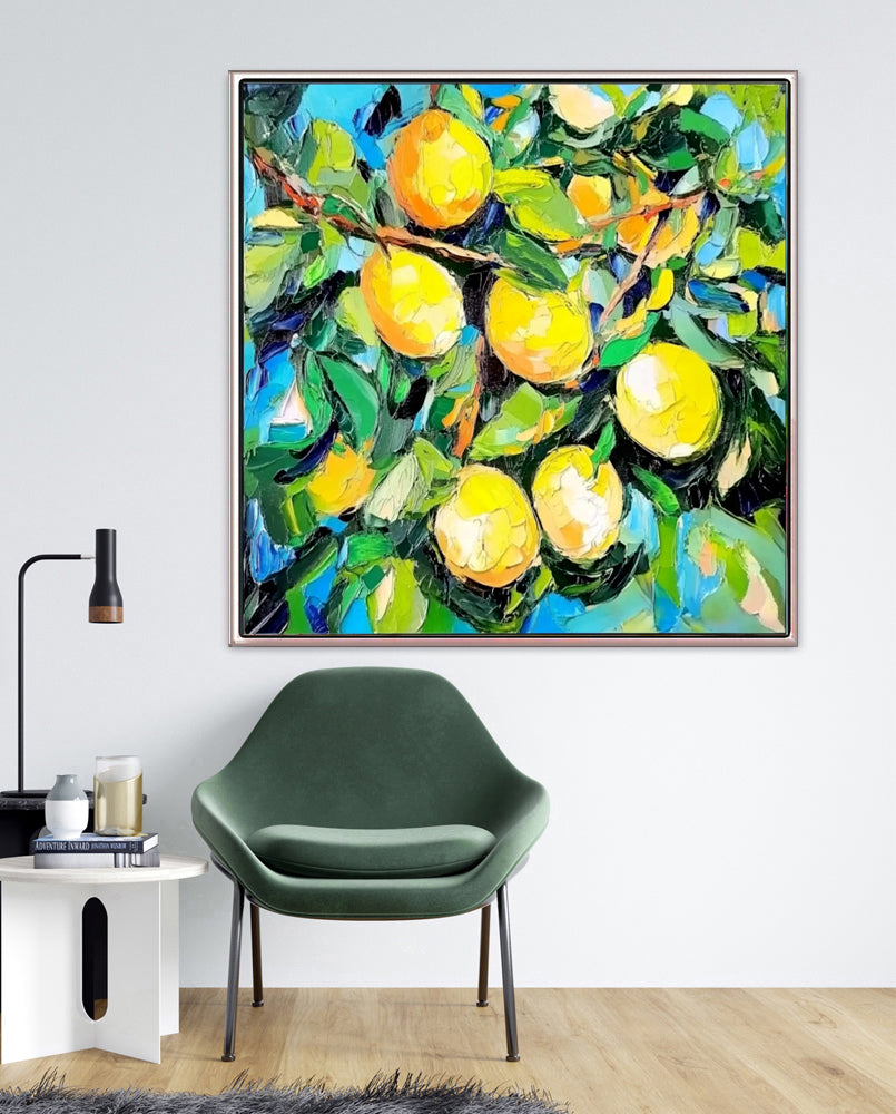 349 Maleri - Citroner