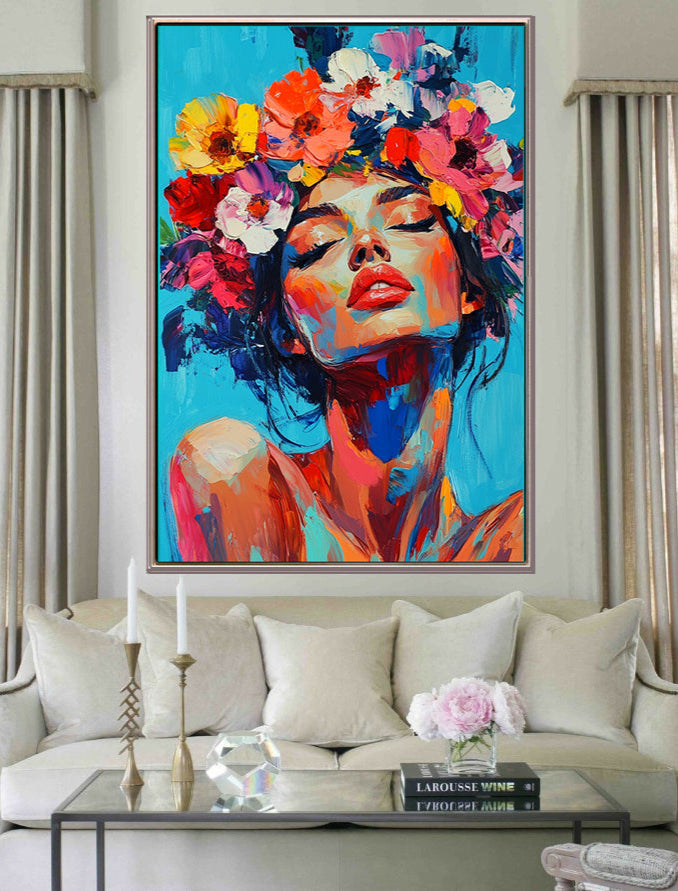 358 Flower Girl - Maleri