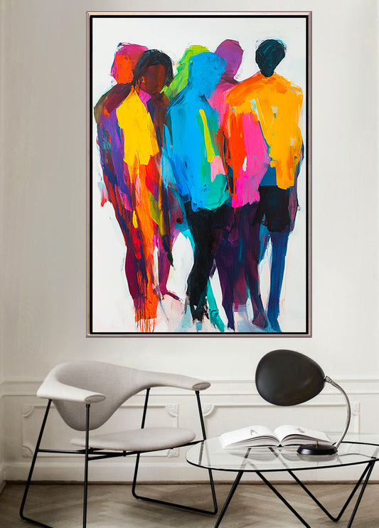 362 Farverigt Maleri - Mennesker