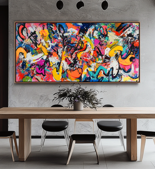 286 Abstrakt - Stærke Farver