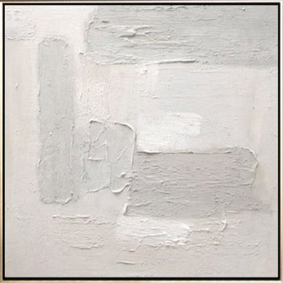 17 Beige Maleri med 3D Tekstur