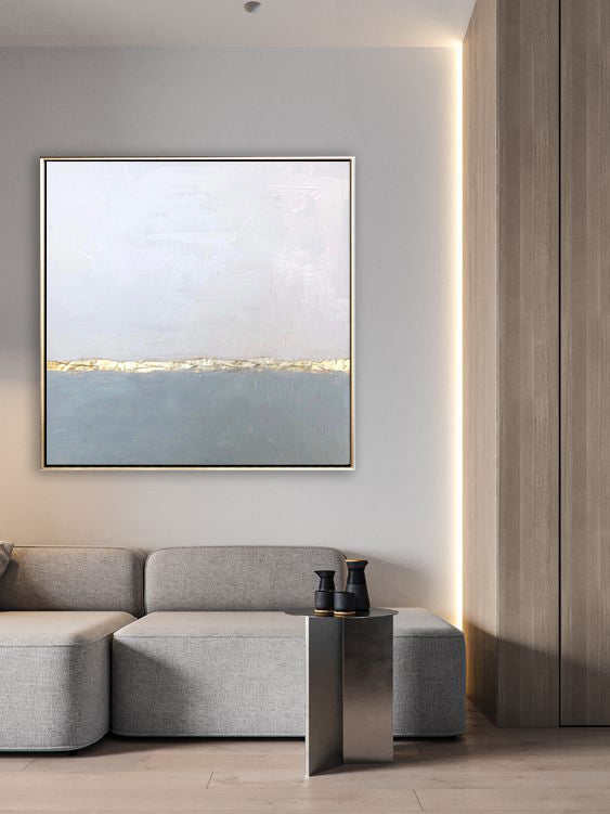 272A Maleri med Guld - Minimalistisk