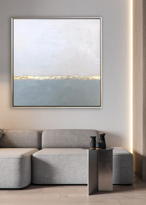 272A Maleri med Guld - Minimalistisk