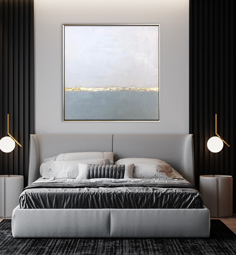 272A Maleri med Guld - Minimalistisk