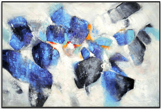 917 Blå maleri - Stones