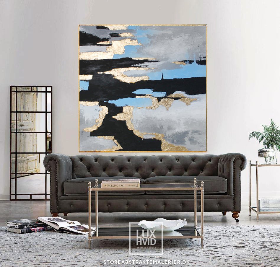 980 Moderne kunst med bladguld