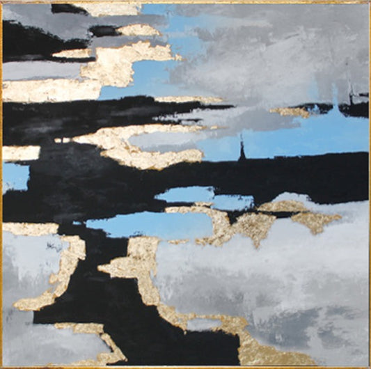 980 Moderne kunst med bladguld