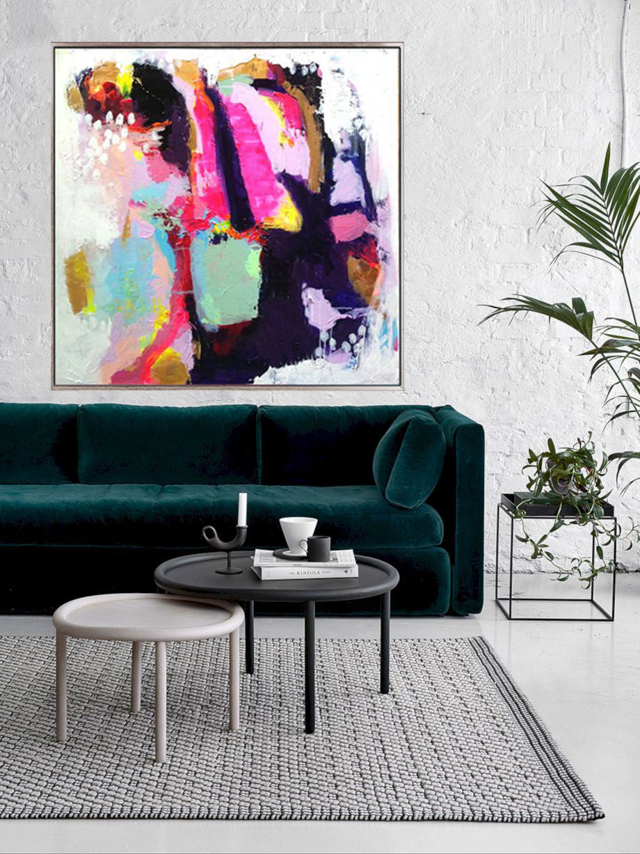 275 Farverigt abstrakt maleri
