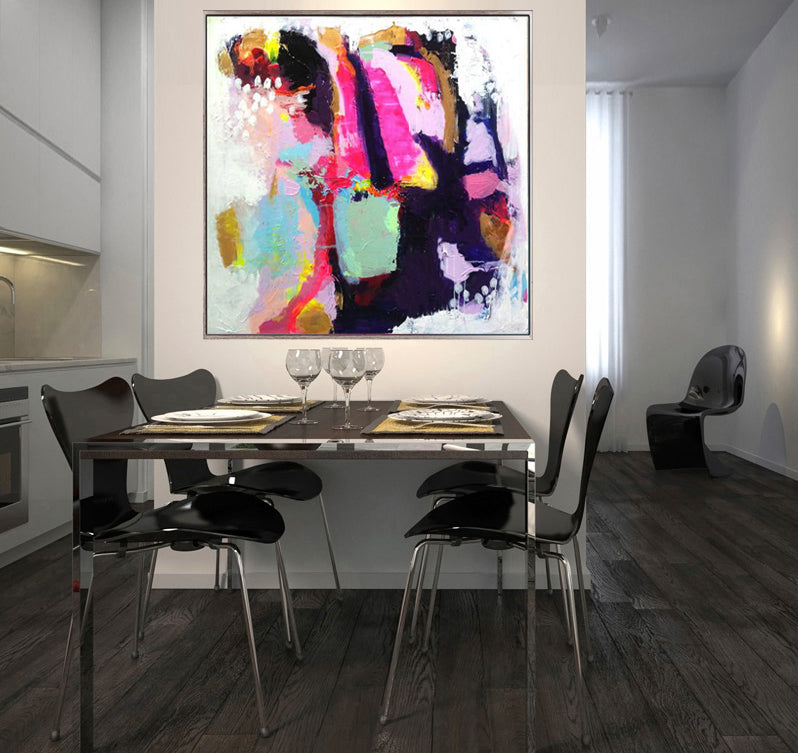 275 Farverigt abstrakt maleri