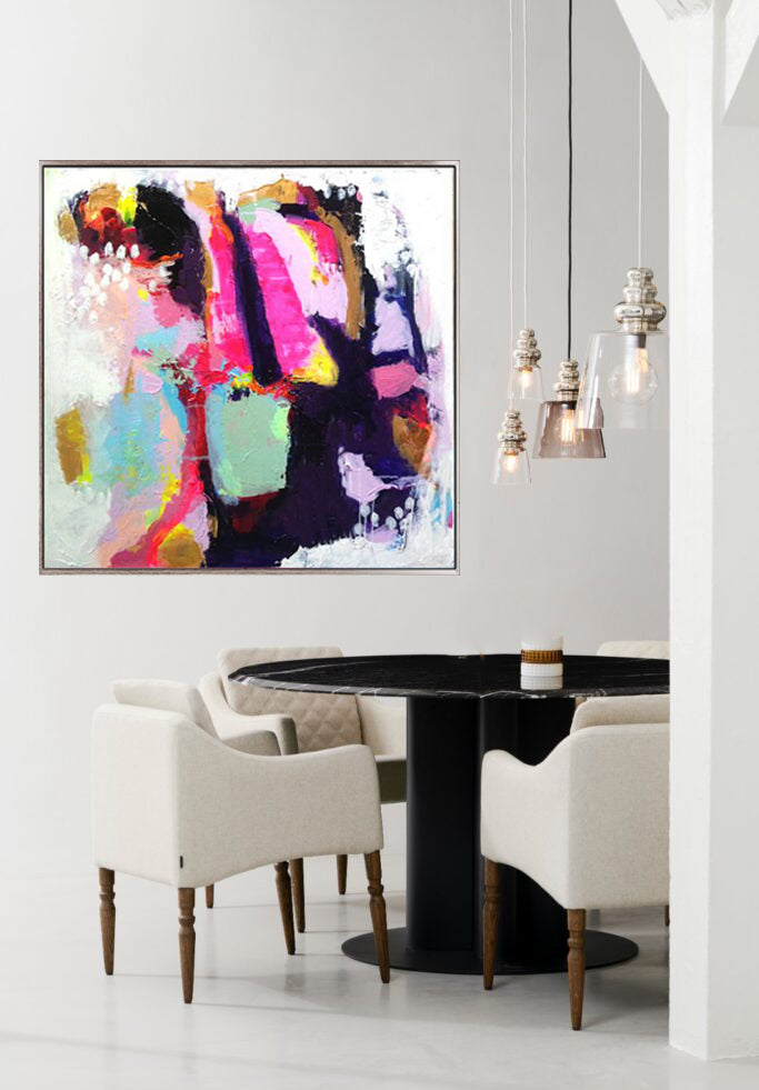 275 Farverigt abstrakt maleri