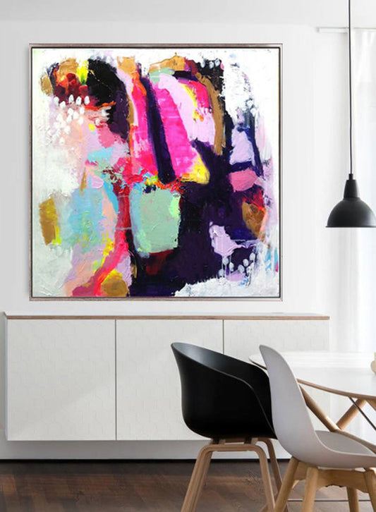 275 Farverigt abstrakt maleri