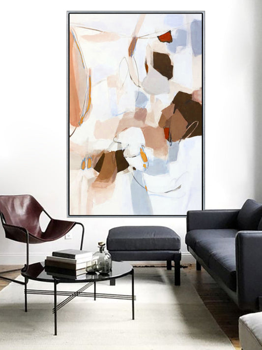 237 Abstrakt maleri - Brun