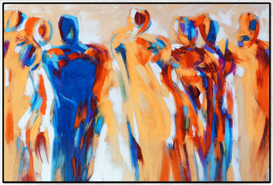 940 Abstrakt maleri - mennesker