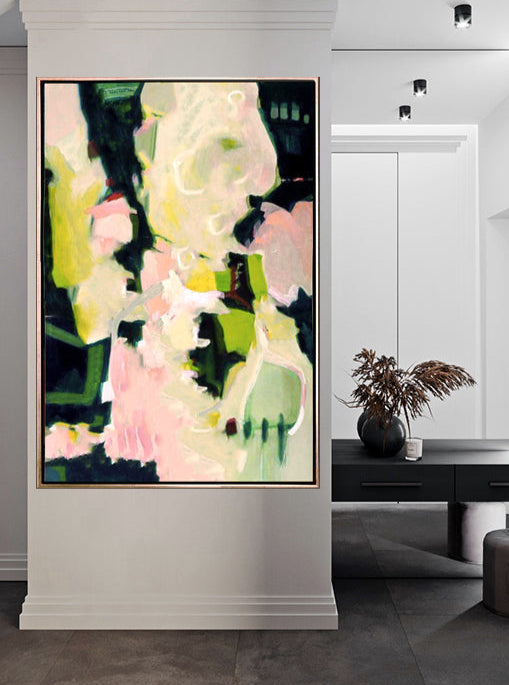 231 Grønt maleri - Abstrakt