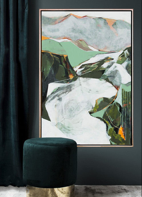 247 Grønt maleri - Land