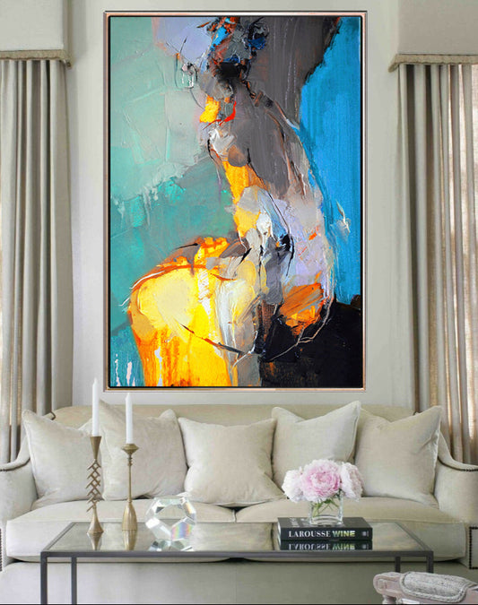272 Abstrakt maleri - Kvinde