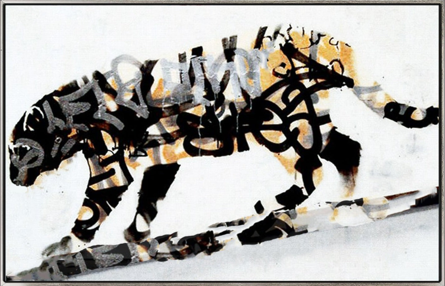 229 Maleri - Graffiti leopard