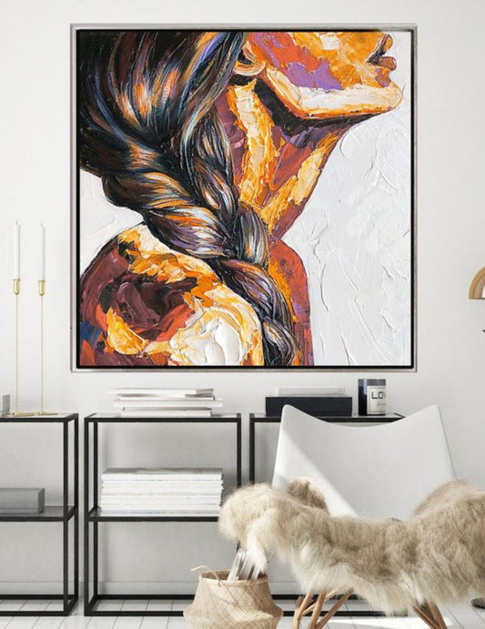 216 Abstrakt maleri - Kvinde