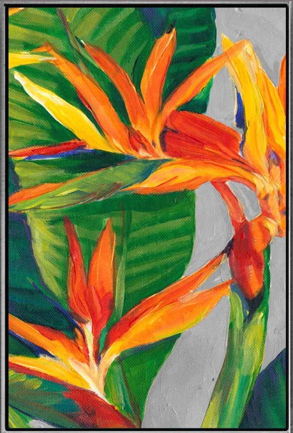 261 Grønt maleri - Blomst