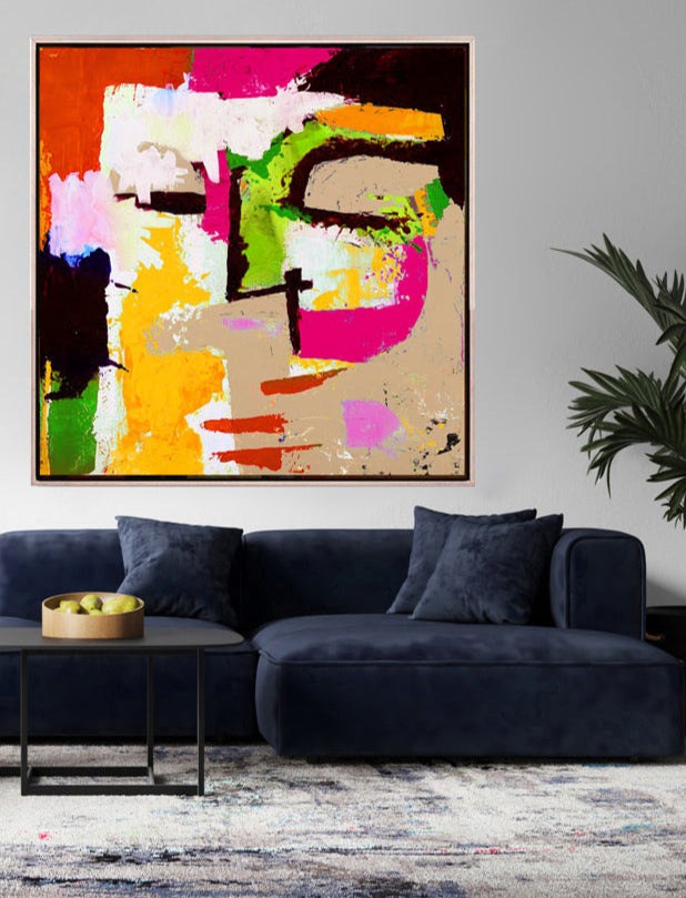 179 Farverigt abstrakt maleri