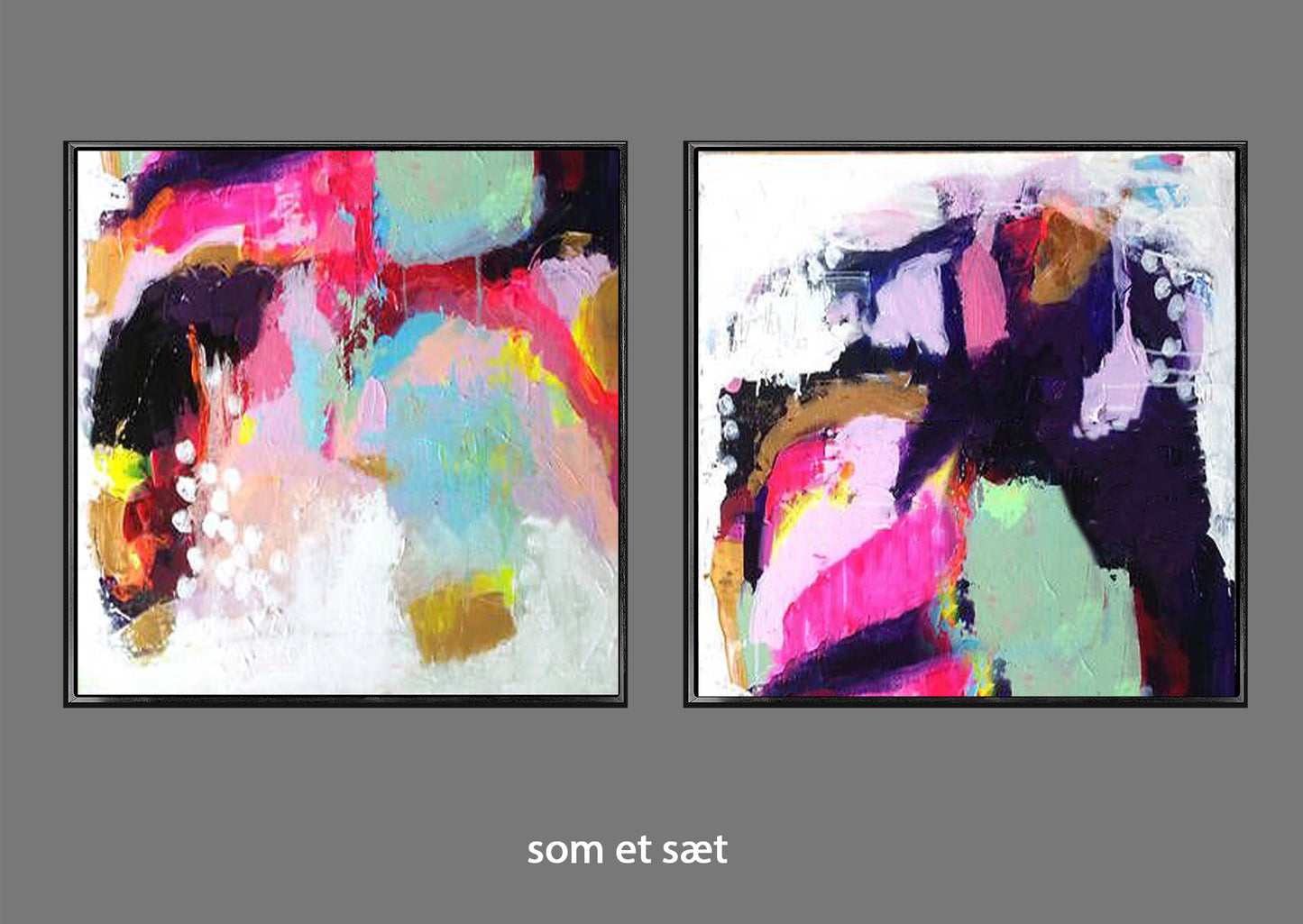 275 Farverigt abstrakt maleri