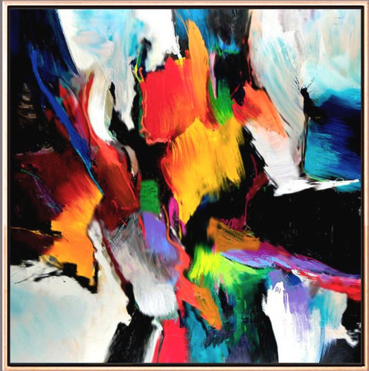 912a Farverigt maleri