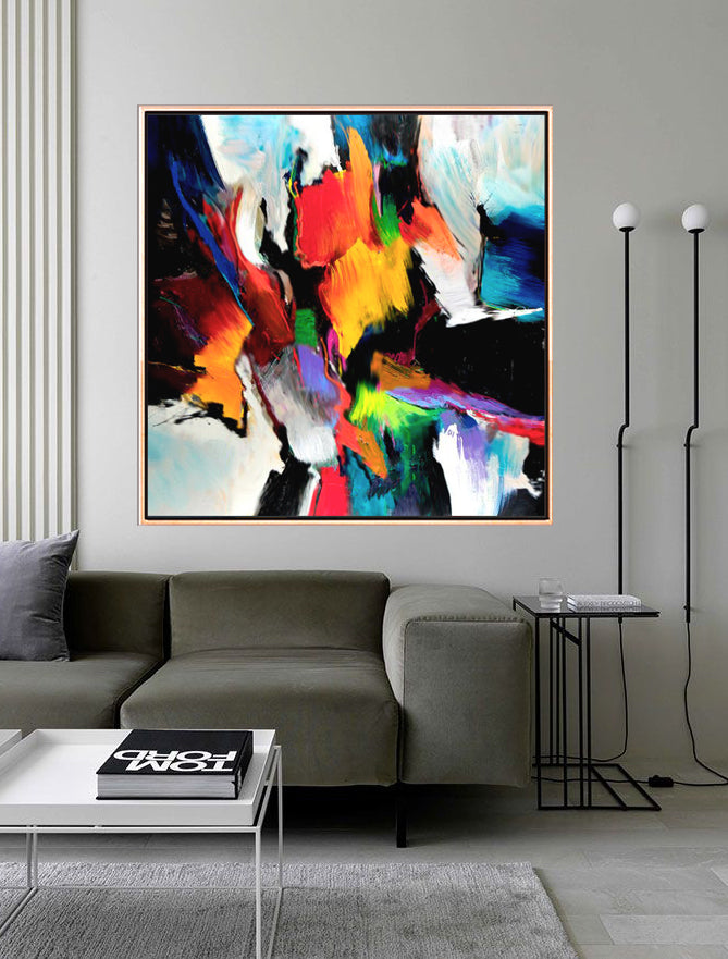 912a Farverigt maleri