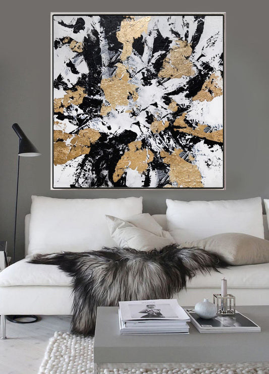 263 Maleri - Sort&guld