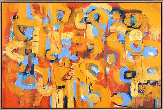 920 Abstrakt maleri - Orange