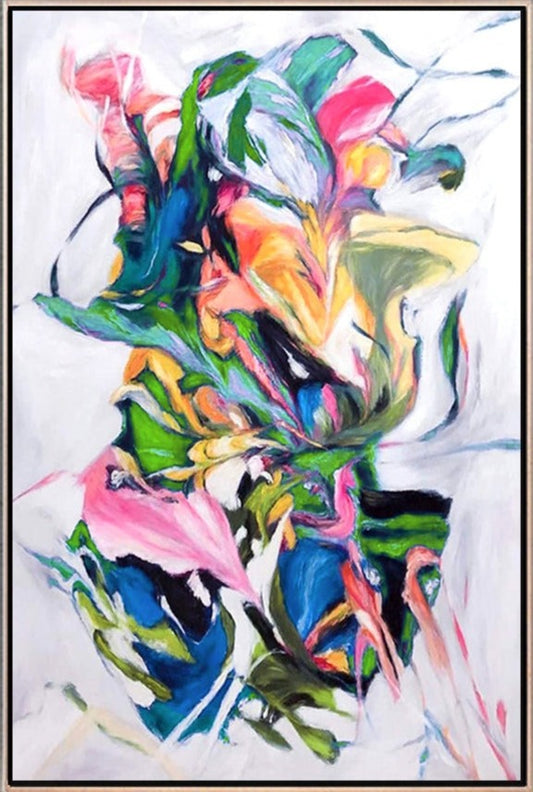 934 Farverigt Abstrakt Maleri - Evolve