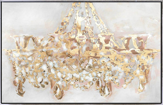 932 Maleri med guld - Chandelier