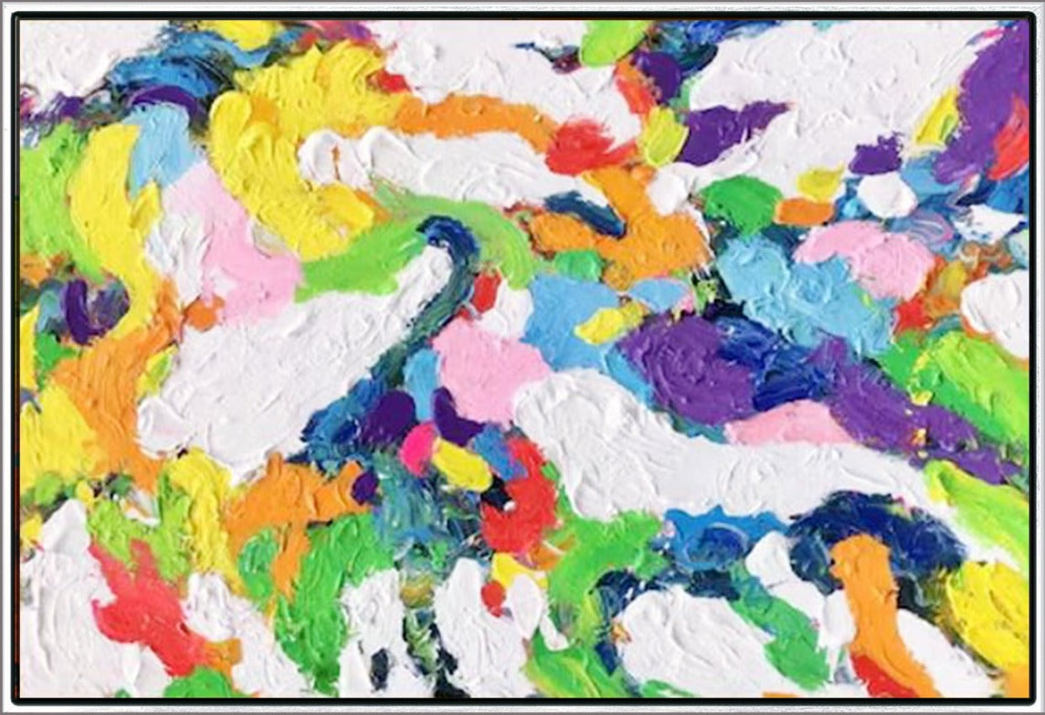 150A Farverigt maleri - Abstrakt