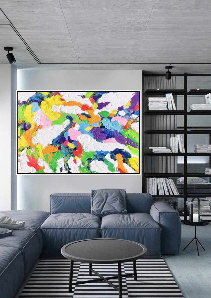 150A Farverigt maleri - Abstrakt